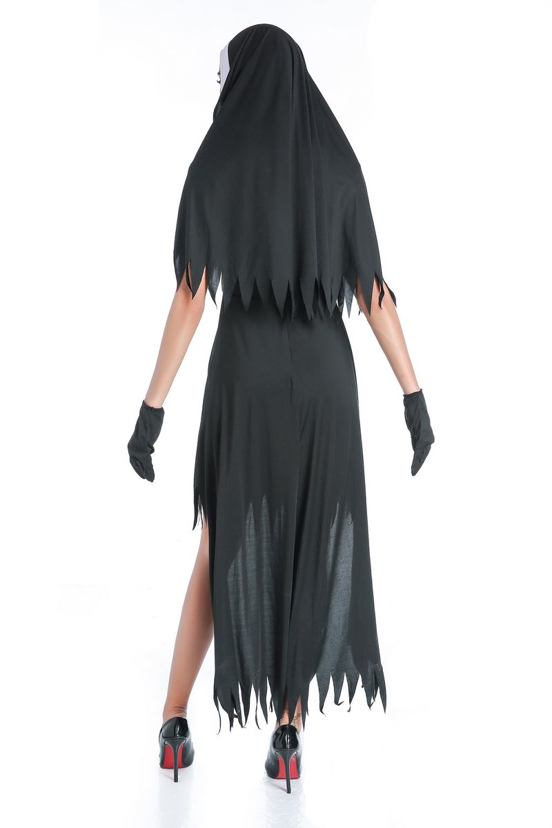 F1783 Womens Dreadful Nun Plus Size Costume